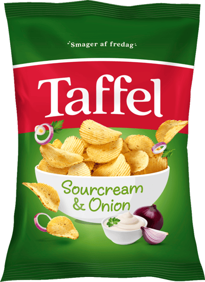 Modelbillede af Taffel Sourcream & Onion 175 g