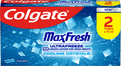 Modelbillede af Colgate Max Fresh Cooling Crystals Tandpasta 2x75 ml