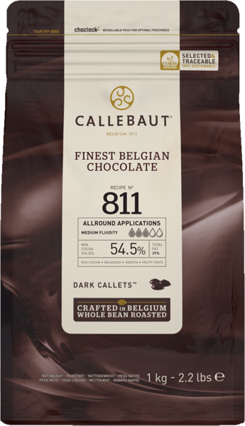 1 ps. Callebaut Couverture Mørk 54,5% 1 kg