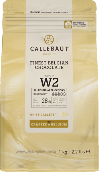 1 ps. Callebaut Couverture Hvid 28% 1 kg
