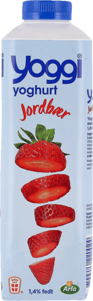 Modelbillede af Yoggi Yoghurt Jordbær 1 l