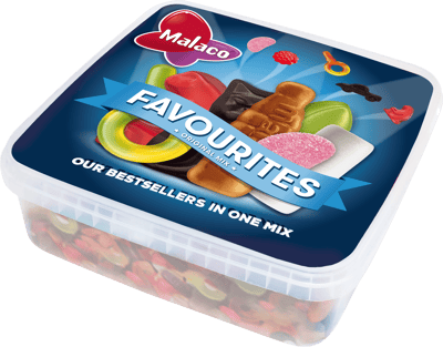 Modelbillede af Favourites Org. Mix Malaco Boks 900g