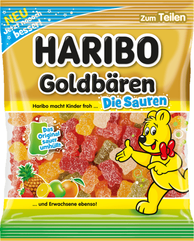 1 ps. Haribo Goldbären Sauer 175g DE