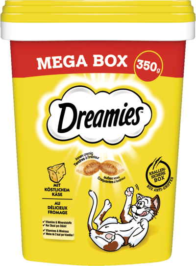 Modelbillede af Dreamies Mega Box m. Ost 350 g