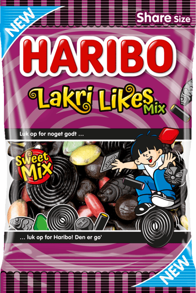 Modelbillede af Lakri Likes Haribo 350g