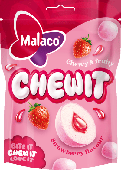 Modelbillede af Chewit Strawberry Malaco 115g