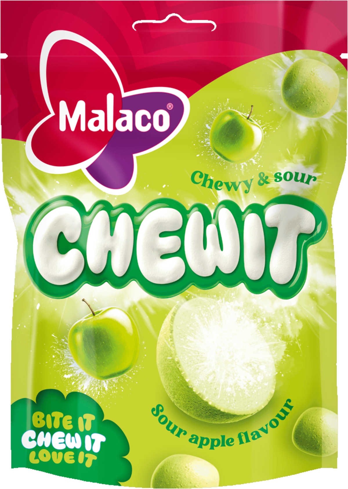 Chewit Sourapple Malaco 115g