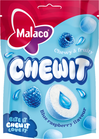Modelbillede af Chewit BlueRaspberry Malaco 115g