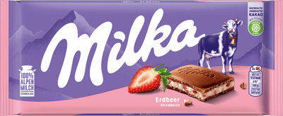 Modelbillede af Milka Strawberry Yoghurt 100 g