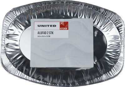 Modelbillede af Alu Serveringsbakke 2 stk 34,8x24,6x2,6 cm