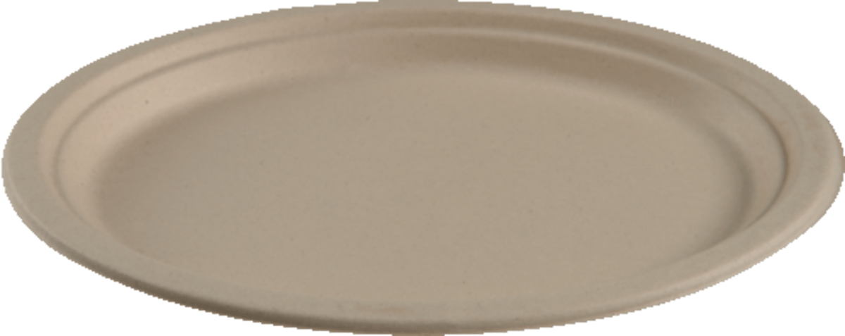 Fibertallerken Nature 19x26 cm Oval 50 stk