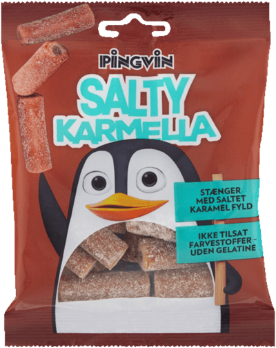 Modelbillede af Salty Karmella Toms Pingvin 80g