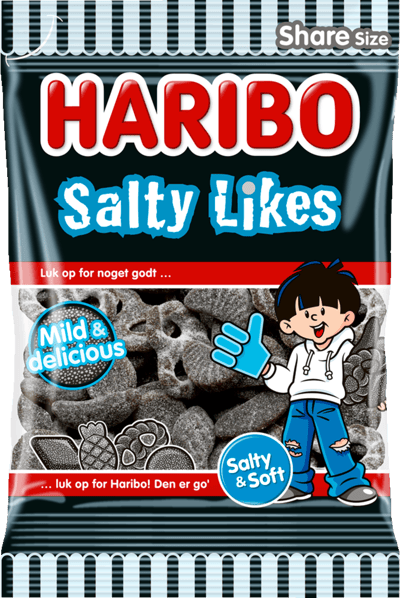 Modelbillede af Salty Likes Haribo DK 350g