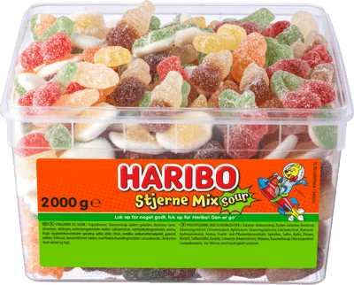 Modelbillede af Stjerne Mix Sour Haribo 2000g