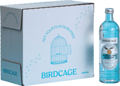 Modellbild av Birdcage Zero Sugar Botanical Tonic 8x0,5l
