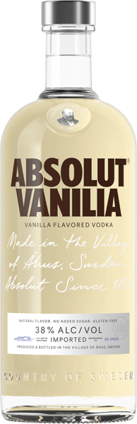 Modelbillede af Absolut Vanilia 38% 1 l.