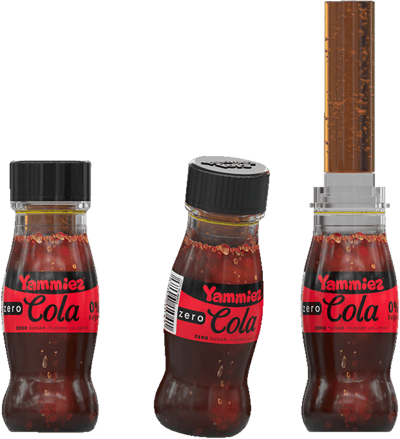 Modelbillede af Zero Cola Pop Yammiez 15g