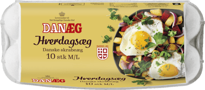 Modelbillede af Danæg skrabeæg 10 stk. str. M/L