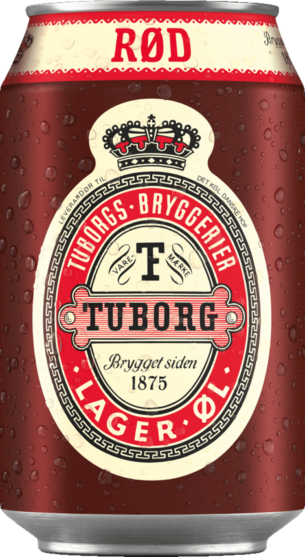 Rød Tuborg Lager - 4,3% øl, 24x33cl dåse