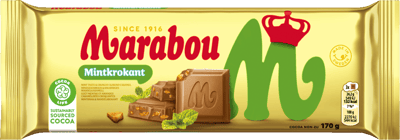 Modellbild av Mint Krokant Marabou 170g