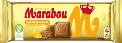 Modellbild av Appelsin Krokant Marabou 170g