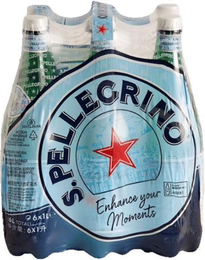 6 fl. San Pellegrino 1l + Pant