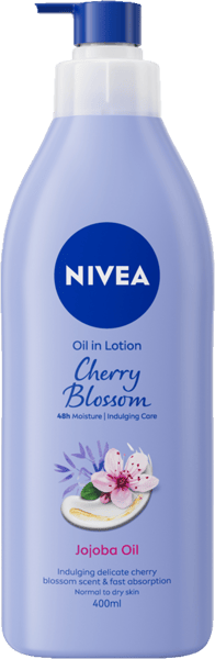 Modelbillede af Nivea Lotion 400ml Cherry & Jojoba Oil