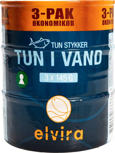 Modelbillede af Elvira Tun i vand 145g 3-pak