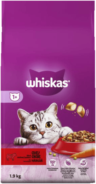 Modelbillede af Whiskas 1+ Okse 1,9 kg