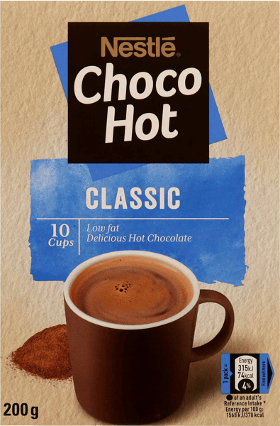 Modelbillede af Nestle Choco Hot Classic 10 breve 200 g