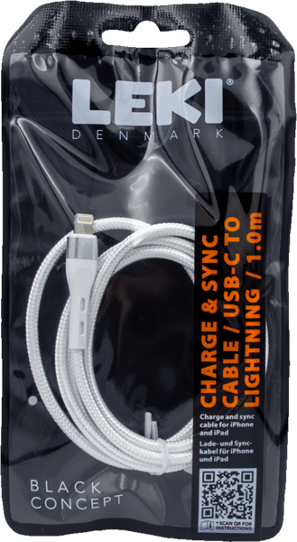 Modelbillede af Leki Braided Kabel USB-C to Lightning 1.0 m