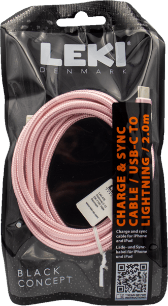 Modelbillede af Leki Braided Kabel USB-C to Lightning 2.0 m