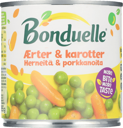 Modellbild av Ærter & Karotter Bonduelle 400 g