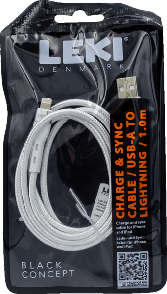 Modelbillede af Leki Braided Kabel USB-A to Lightning 1.0 m