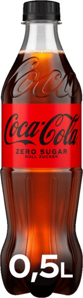 Modellbild av Coca Cola Zero 50 cl. + pant