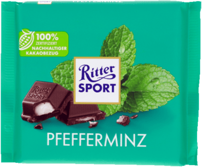 Modelbillede af Pebermynte Ritter Sport 100g