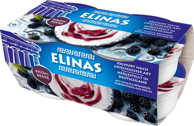 Modelbillede af Elinas Yoghurt Brombær 4x150 g