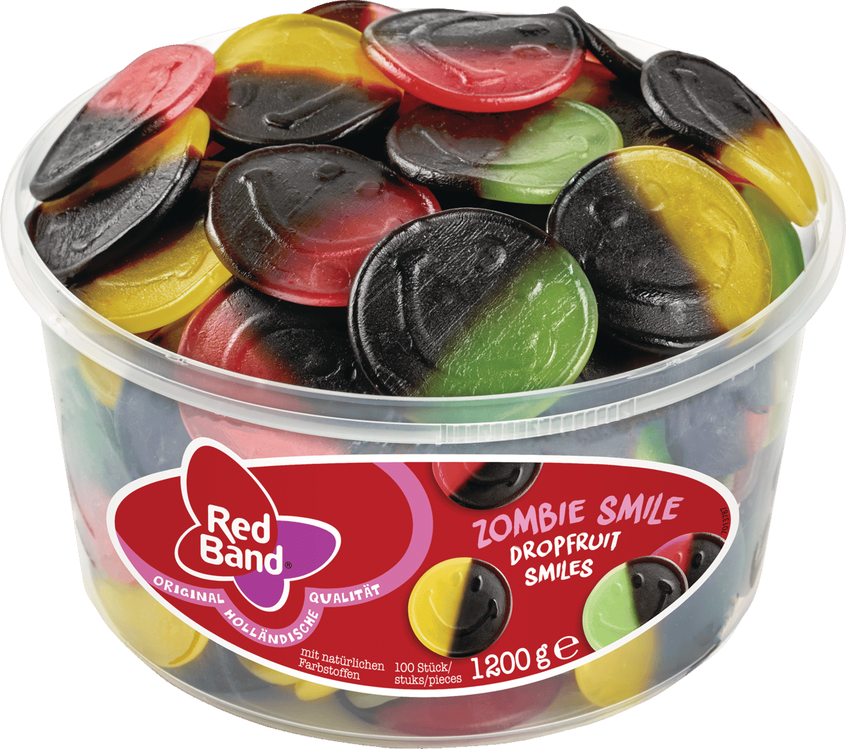 Red Band Zombie Smile Vingummi/Lakrids 1200 g