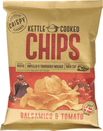 Modelbillede af Kettle Cooked Chips  Balsamico & Tomat 150g