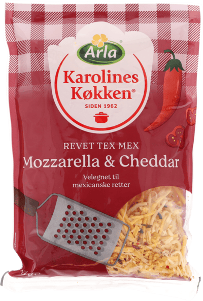 Modellbild av Karolines Køkken Revet Mozzarella/Cheddar