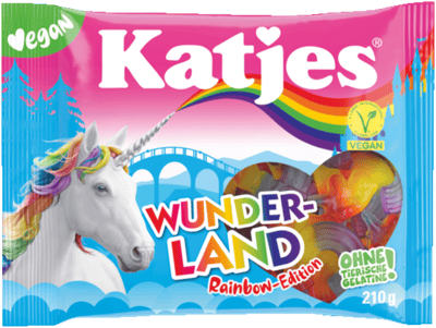 Modelbillede af Wunderland Rainbow Katjes 210g