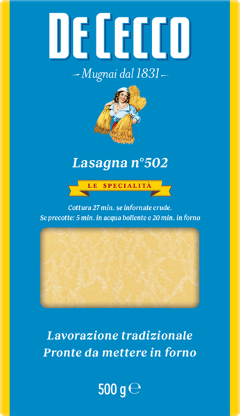 Modelbillede af De Cecco Lasagna 500 g