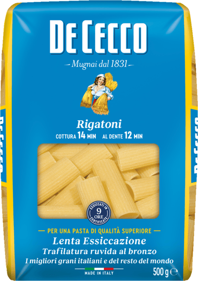 Modelbillede af De Cecco Rigatoni 500 g