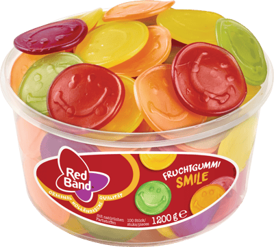 Modelbillede af Red Band Vingummi Smilies 1200 g