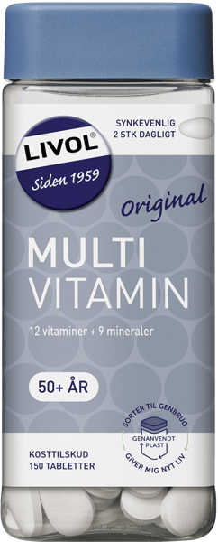 Modelbillede af Livol Multivitamin 50+ 150 stk.