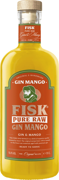 Modelbillede af Fisk Pure Raw Gin Mango 16,4 % 0,7 l.