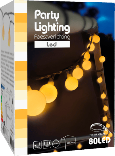 Modelbillede af Have Lyskæde 80 LED Varm Hvid