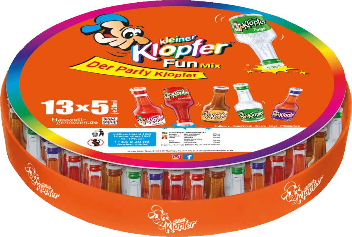 Kleiner Klopfer Tablett 15-17% 65x20ml