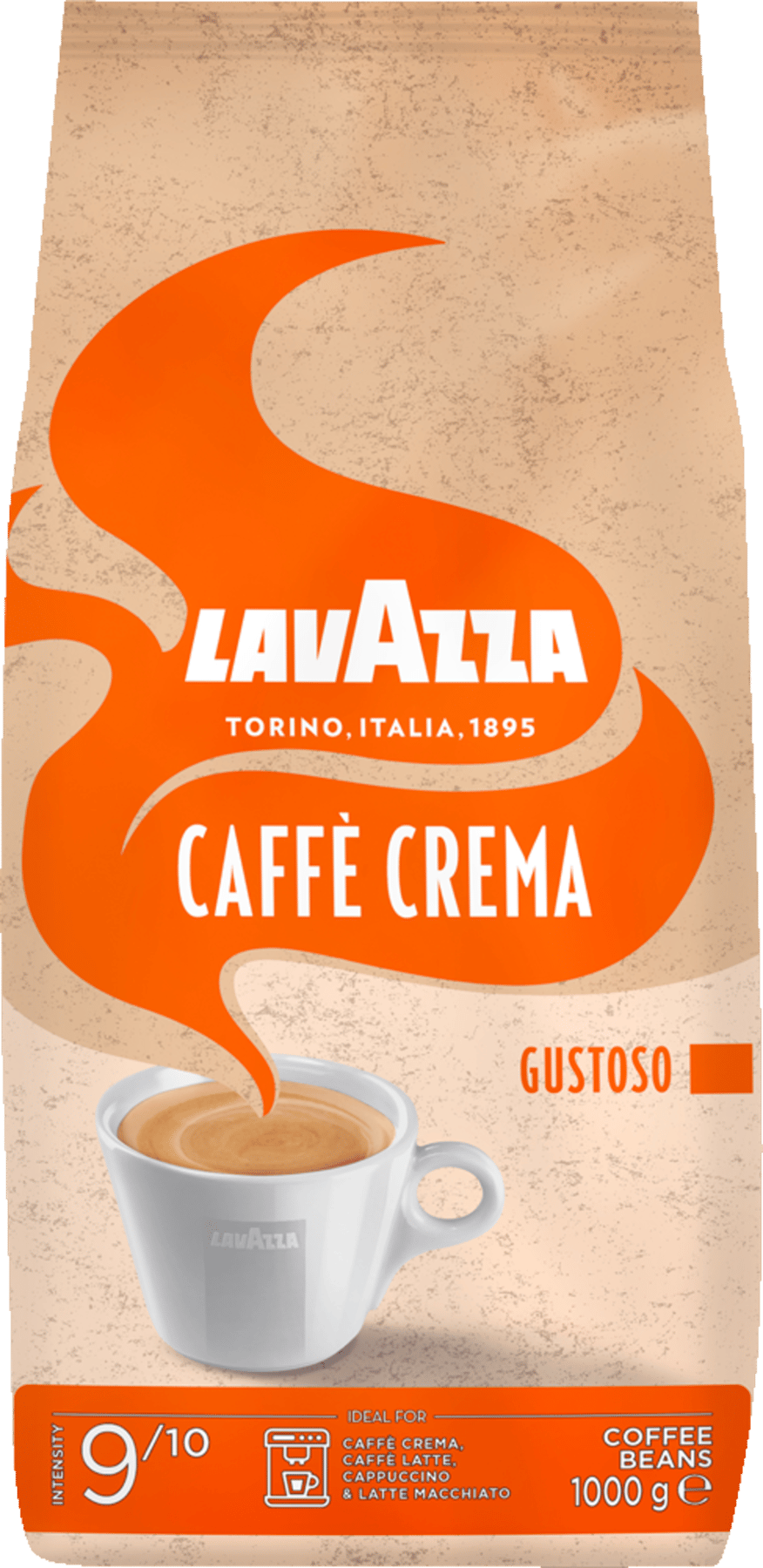 Caffé Crema Gustoso Lavazza Helbønne 1000 g