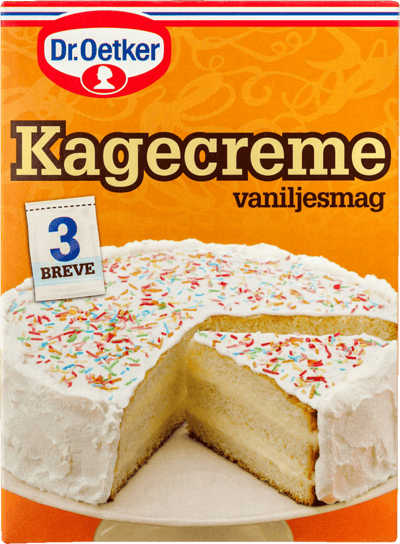 Modelbillede af Dr. Oetker Kagecreme m. Vanilje 3x85 g